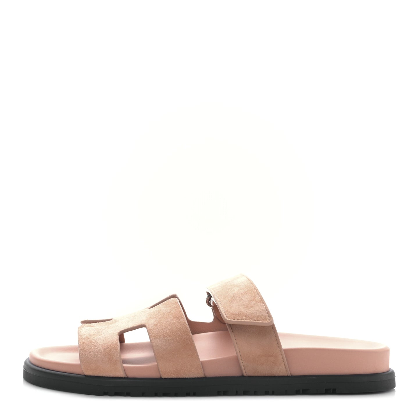Suede Goatskin Womens Chypre Sandals 38 Nude