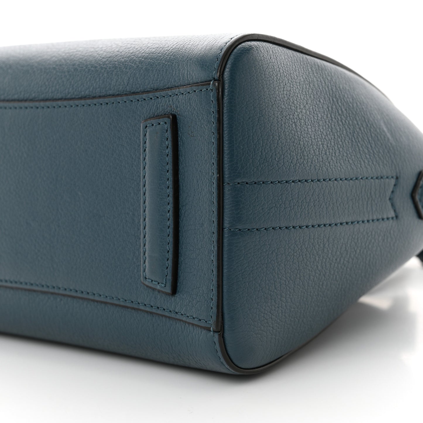 Sugar Goatskin Mini Antigona Mineral Blue