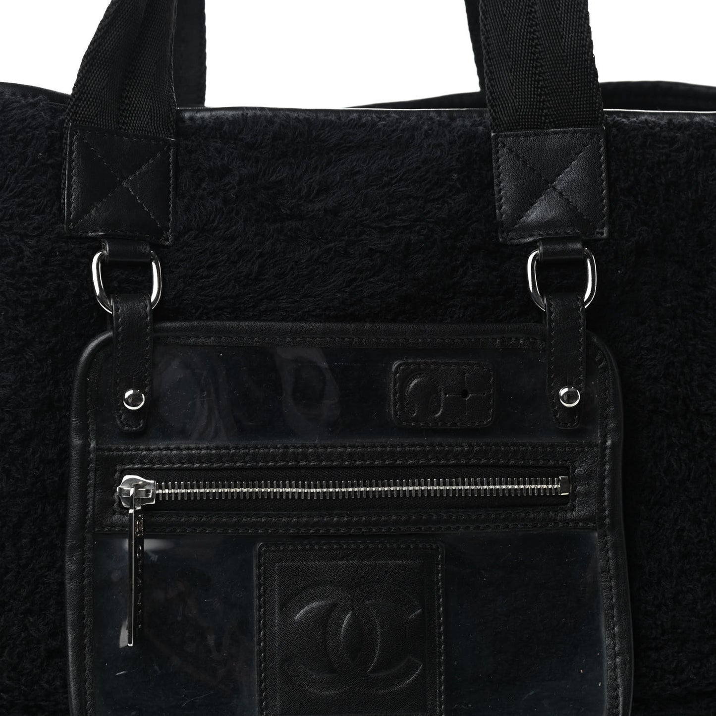 Terry Quilted CC Tote Black