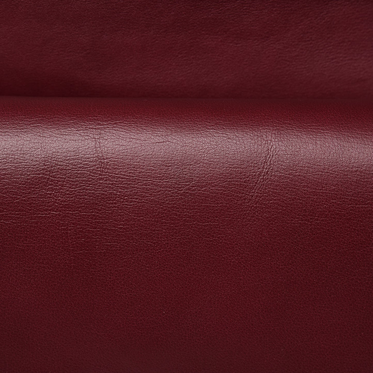 Striated Patent Quilted Jumbo Double Flap Burgundy
