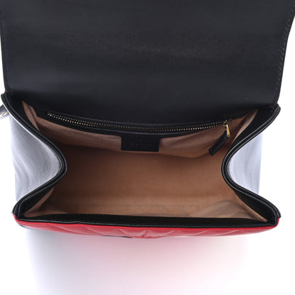 Gucci Calfskin Bamboo Trapuntata Queen Margaret Backpack Blue Agata Hibiscus Red Mystic White Sugar Pink 4 of 4