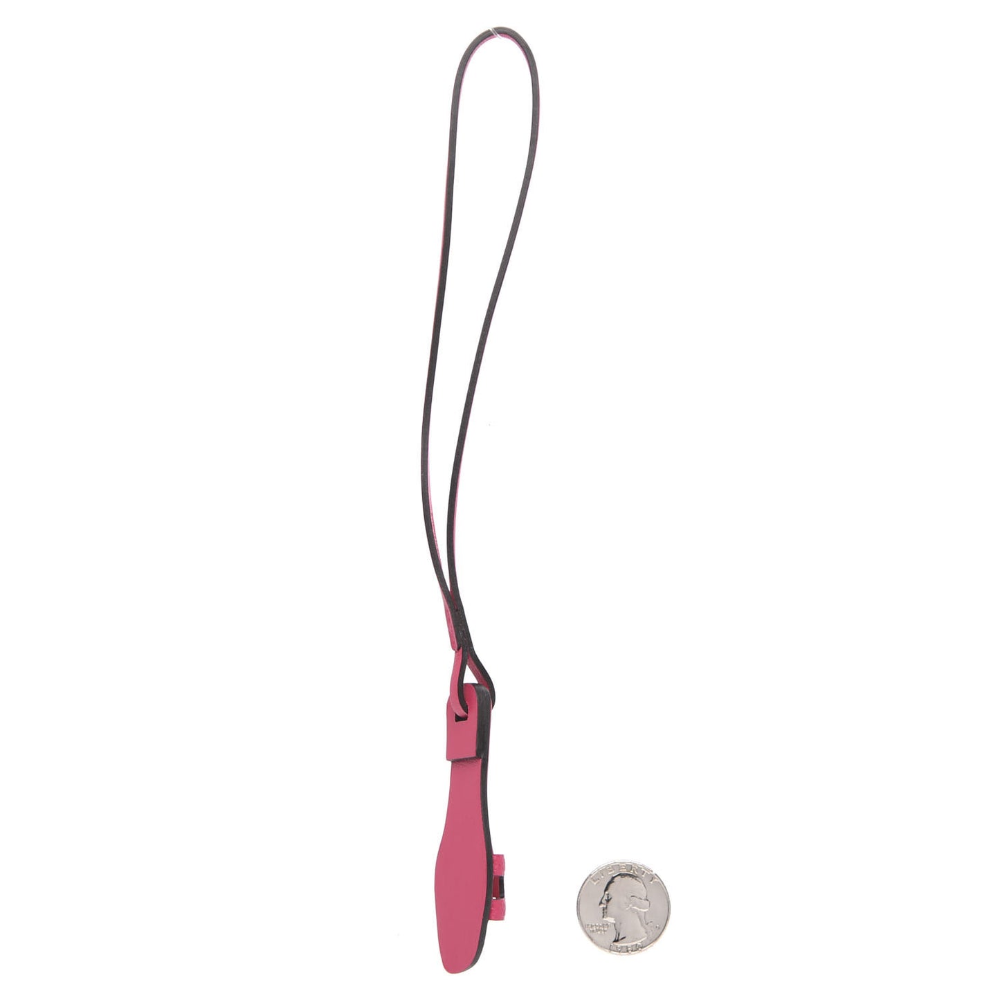 Epsom Butler Calfskin Hunter Oran Nano Bag Charm Rose Mexico
