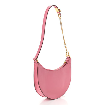 Valentino Garavani Grainy Calfskin Mini Vlogo Hobo Bag Flamingo Pink 2 of 8