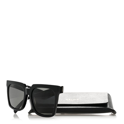 Celine Acetate Polarized Oversized Sunglasses CL4055IN Black 7 of 7