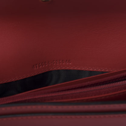Gucci Calfskin Sylvie Continental Wallet Hibiscus Red 6 of 10