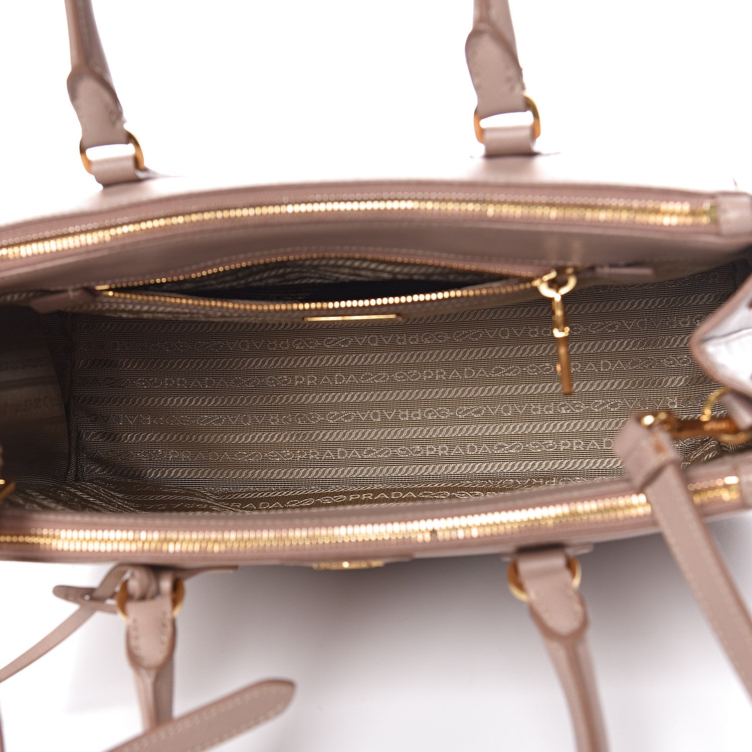 Prada Saffiano Small Galleria Double Zip Tote Cammeo 5 of 12
