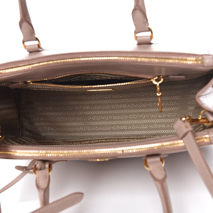 Prada Saffiano Small Galleria Double Zip Tote Cammeo 5 of 12
