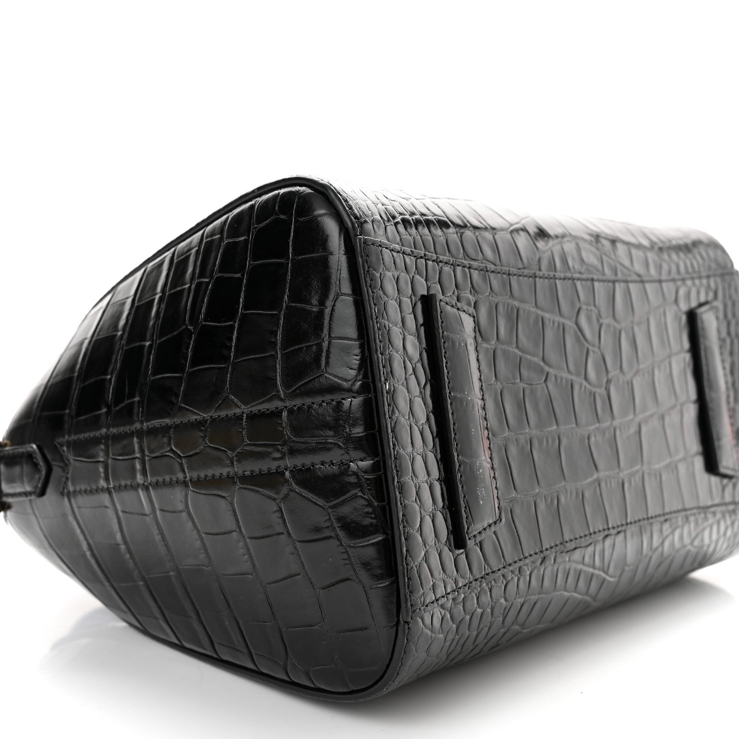 Givenchy Calfskin Crocodile Embossed Small Antigona Black 10 of 11