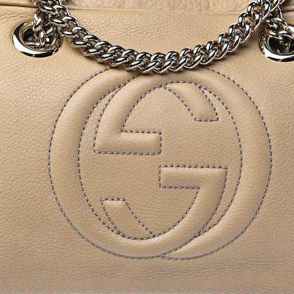 Gucci Pebbled Calfskin Small Soho Bowler Camelia 13 of 13