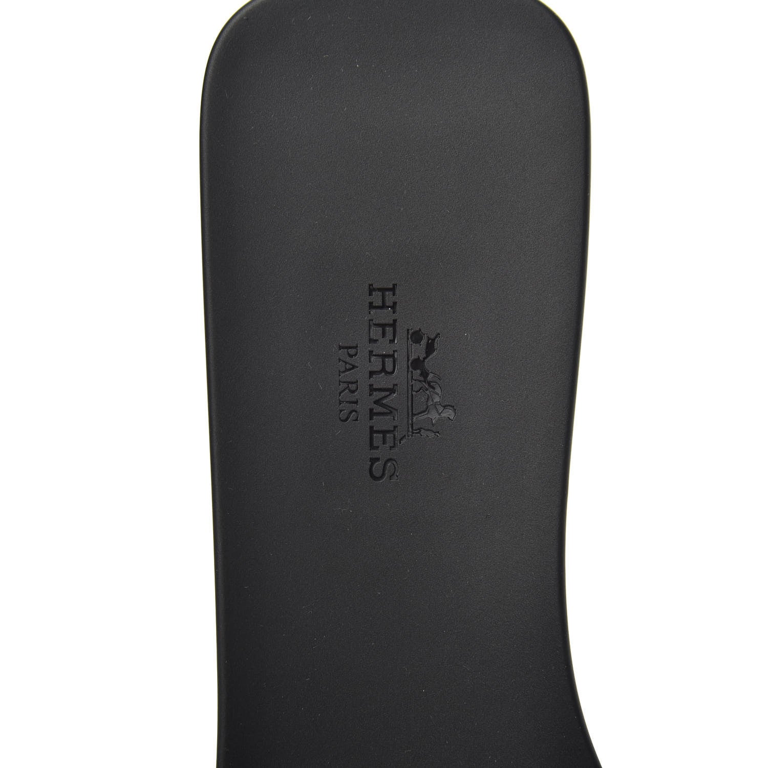 Hermes Rubber Aloha Sandals 39 Black 6 of 8