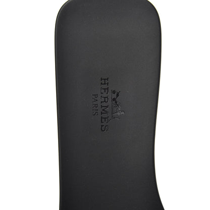 Hermes Rubber Aloha Sandals 39 Black 6 of 8