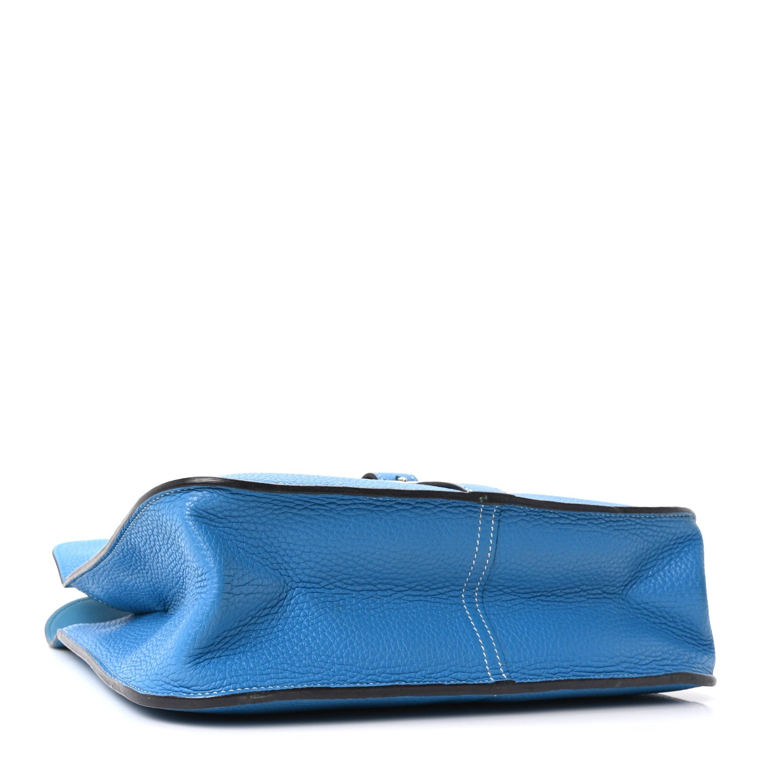 Hermes Taurillon Clemence Halzan 31 GM Bleu Zanzibar 4 of 11