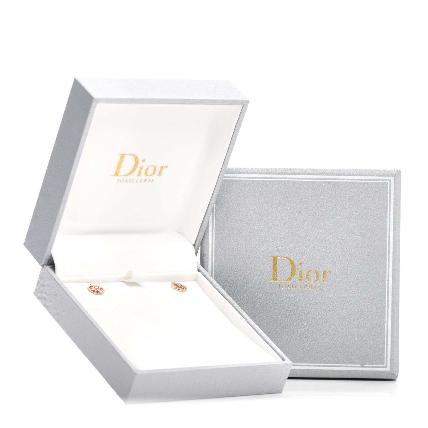 18K Rose Gold Diamond XS Rose Des Vents Earrings