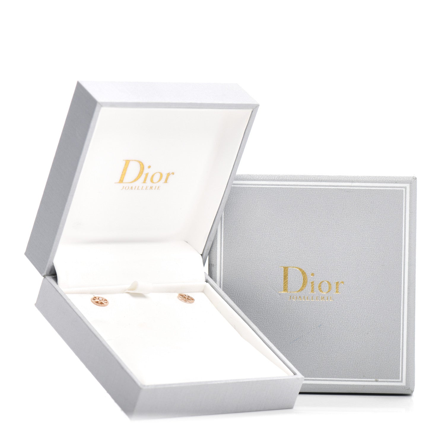 Christian Dior 18K Rose Gold Diamond XS Rose Des Vents Earrings 5 of 5