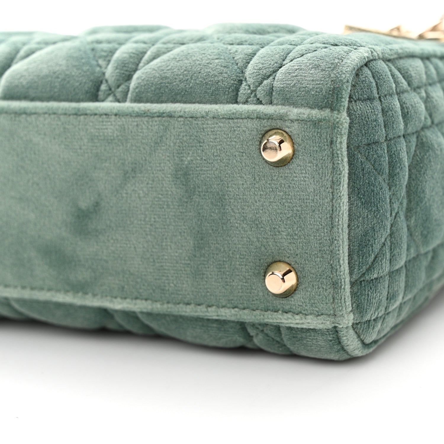 Christian Dior Velvet Mini Lady Dior Green 9 of 9