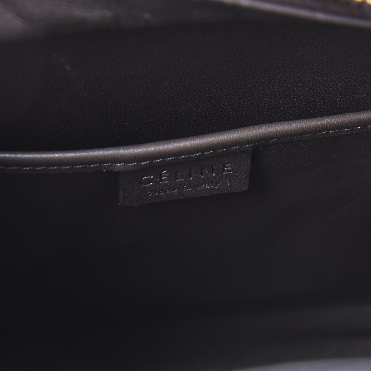 Celine Bullhide Calfskin Nubuck Nano Tri-Color Luggage Khaki 7 of 8