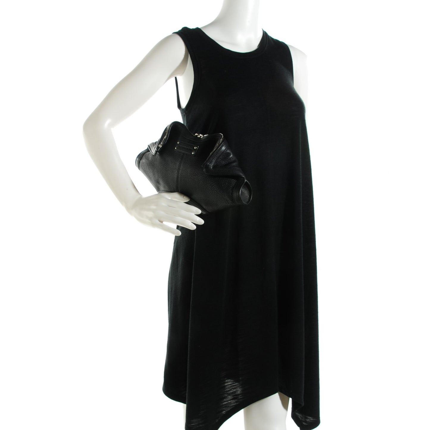 Calfskin De Manta Clutch Black
