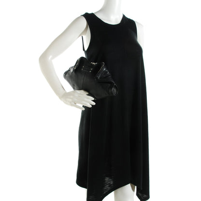 Alexander McQueen Calfskin De Manta Clutch Black 2 of 7