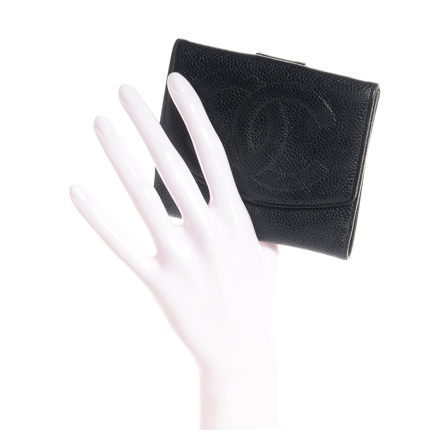 Caviar Compact CC Wallet Black