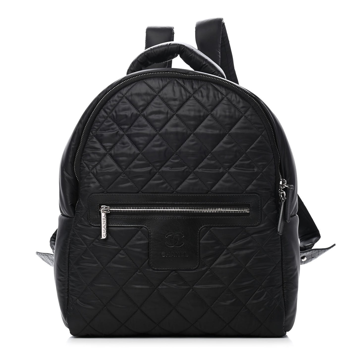 Nylon Quilted Coco Cocoon Backpack Black