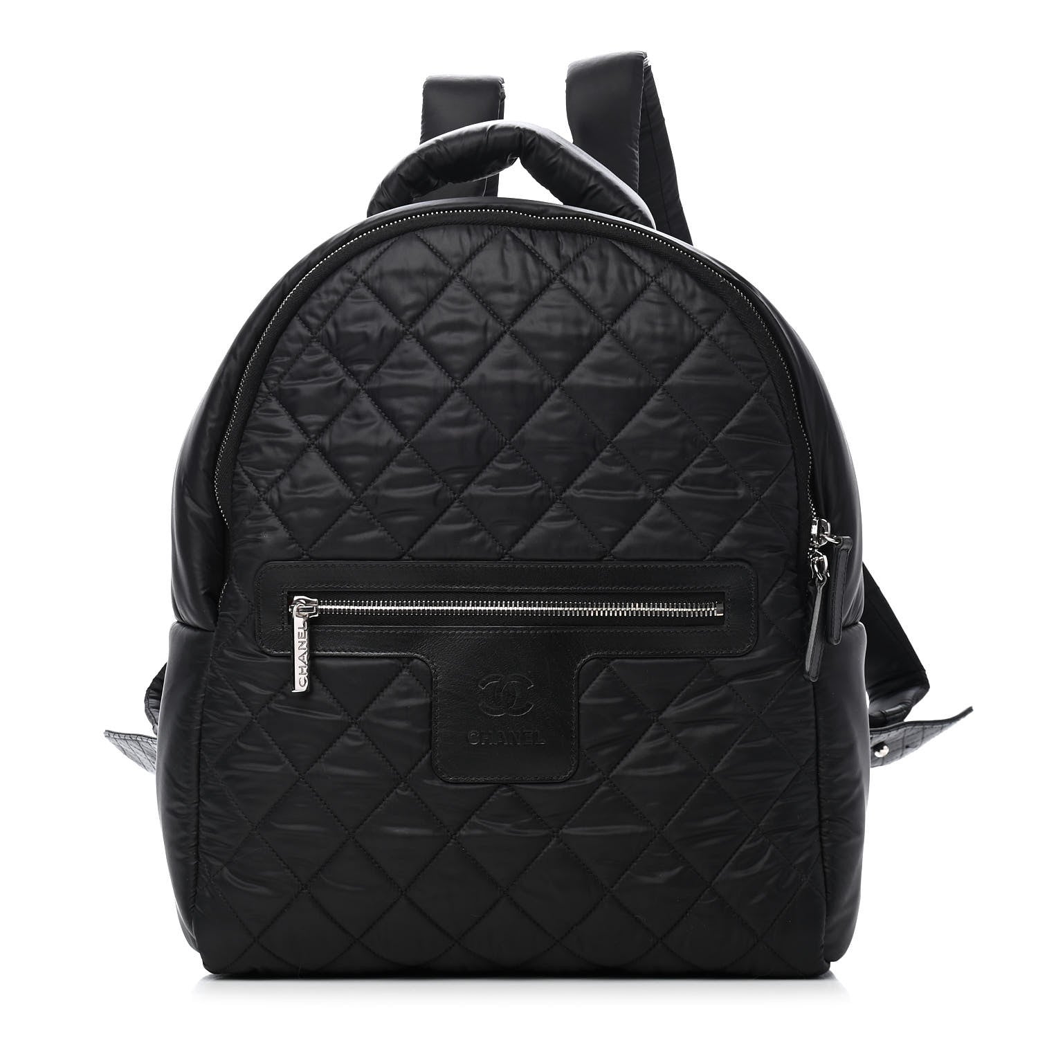 Chanel Nylon Quilted Coco Cocoon Backpack Black 1 of 8