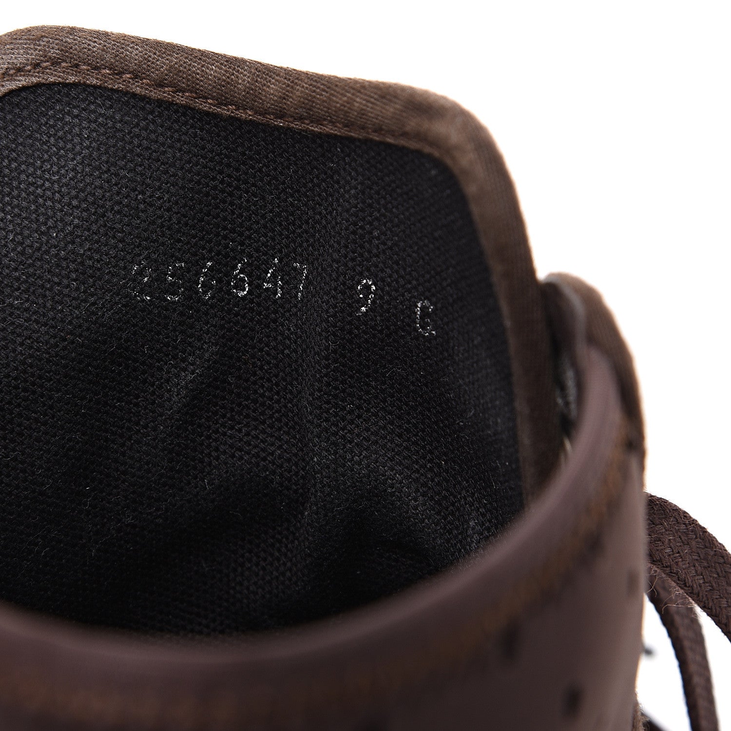 Gucci GG Monogram Web Mens High Top Sneakers 9 Brown 8 of 9