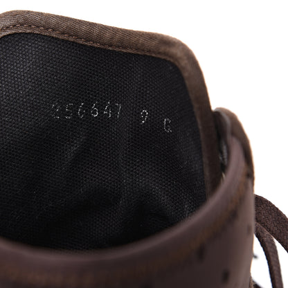 Gucci GG Monogram Web Mens High Top Sneakers 9 Brown 8 of 9
