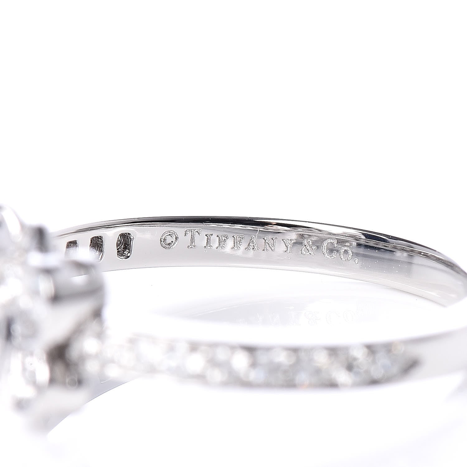 Tiffany Platinum Diamond Enchant Butterfly Ring 49 4.75 5 of 7