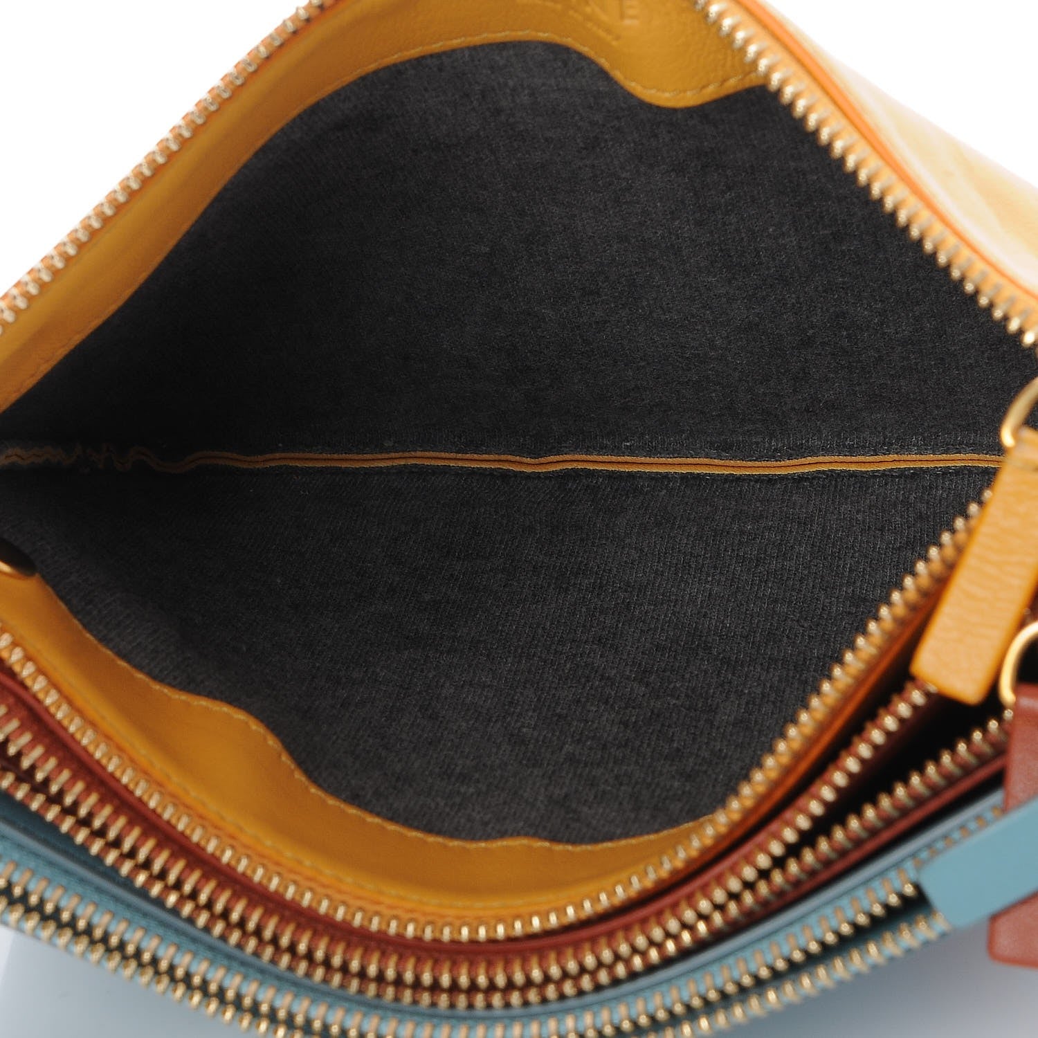 Celine Lambskin Small Multicolor Trio Crossbody Bag Antarctic 5 of 9