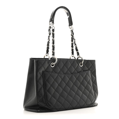 Chanel Caviar Quilted Grand Shopping Tote GST Black 3 of 15