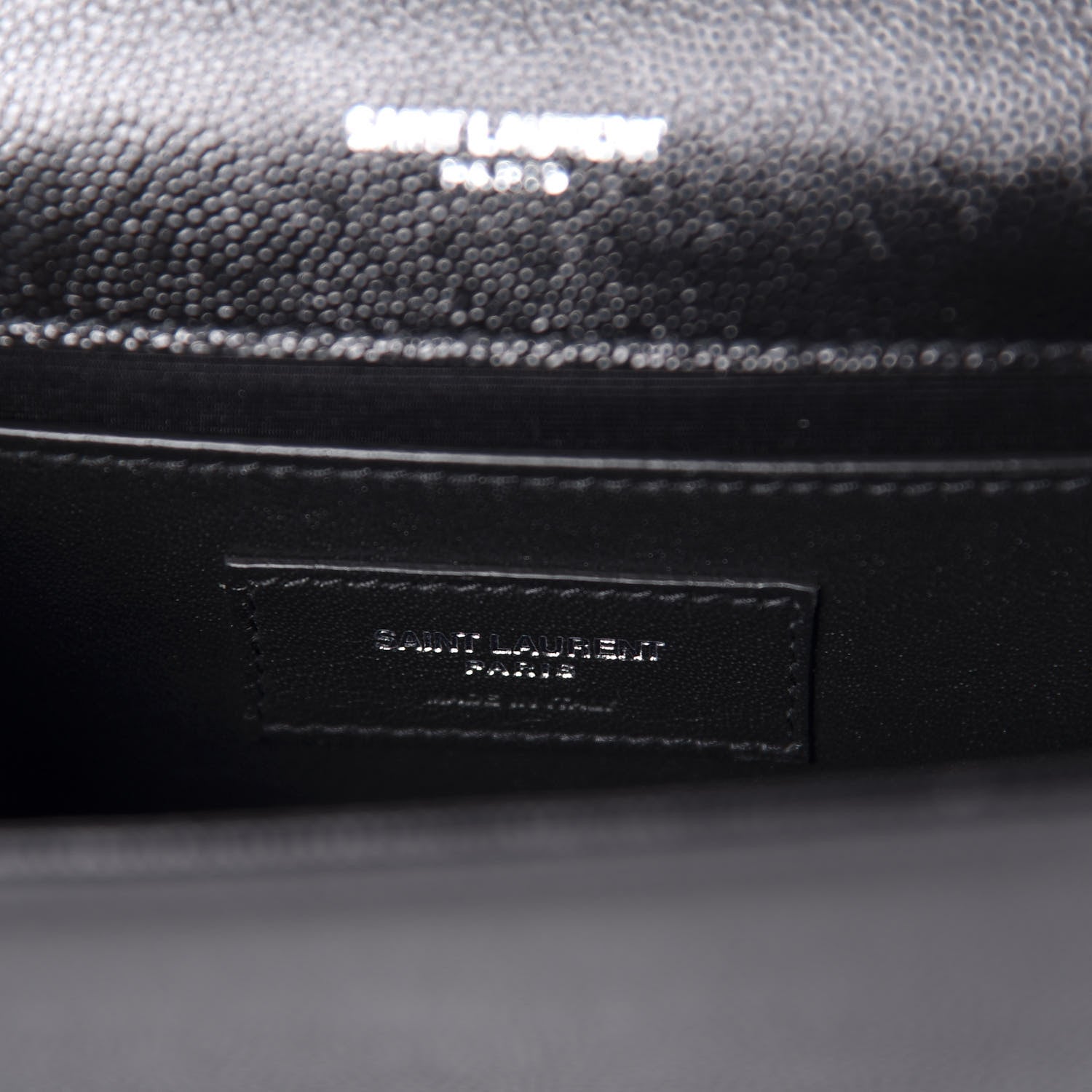 Saint Laurent Grain De Poudre Small Monogram Kate Satchel Black 9 of 10