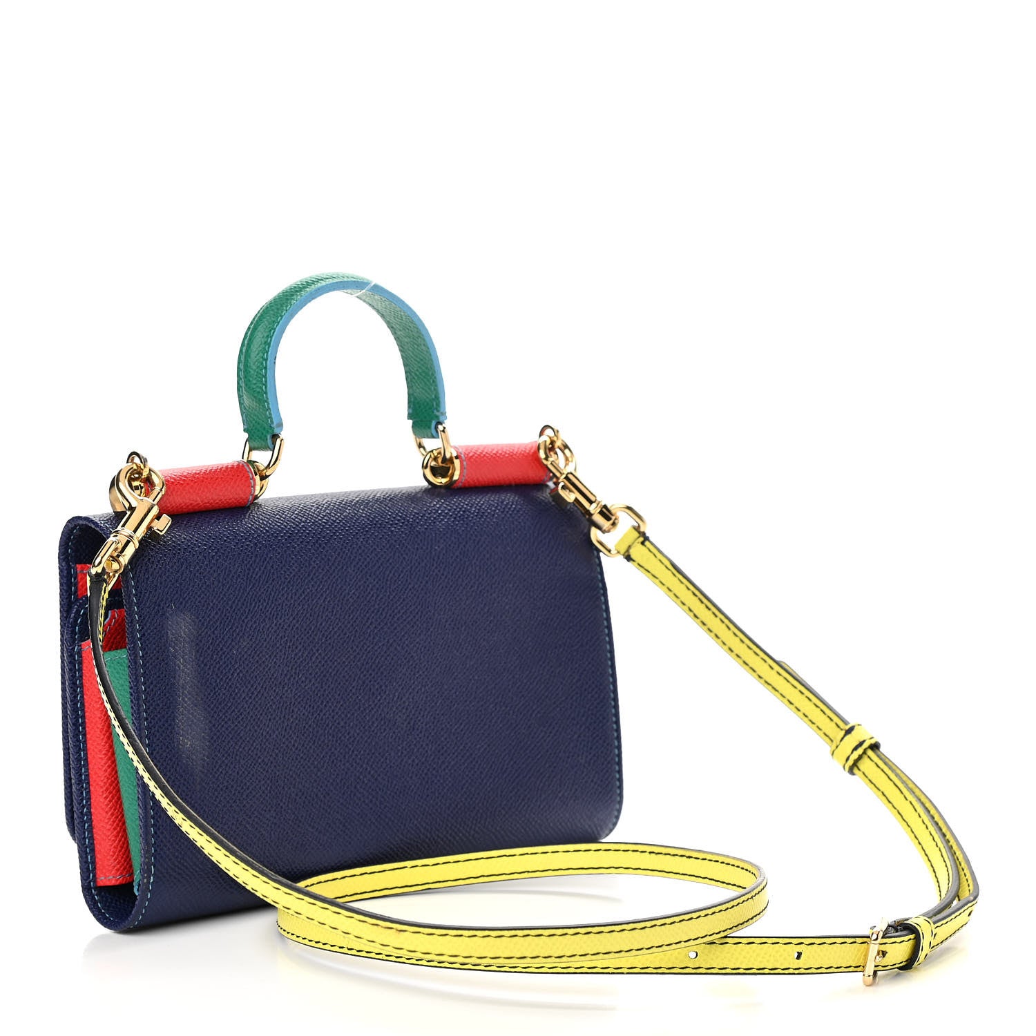Dolce & Gabbana Dauphine Calfskin Miss Sicily Lipstick Crossbody Bag Multicolor 3 of 13