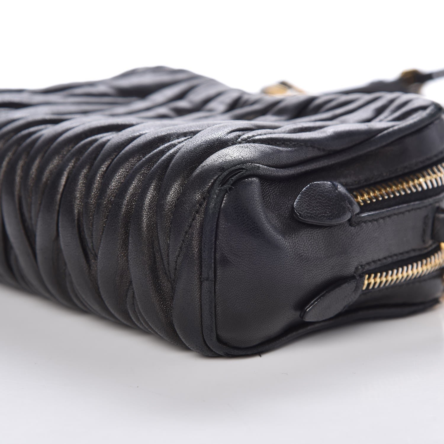 Miu Miu Nappa Matelasse Chain Crossbody Black 12 of 16