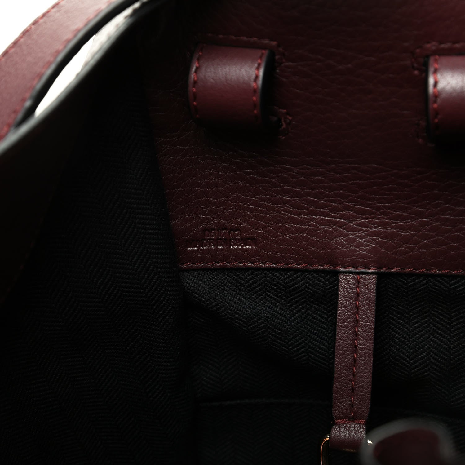Loewe Calfskin Small Hammock Shoulder Bag Maroon Oxblood 9 of 9
