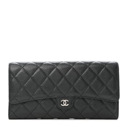 Chanel Caviar Quilted Travel Wallet Black 1 of 5