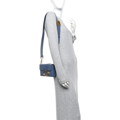 Christian Dior Box Calfskin 30 Montaigne Box Bag Blue 2 of 11