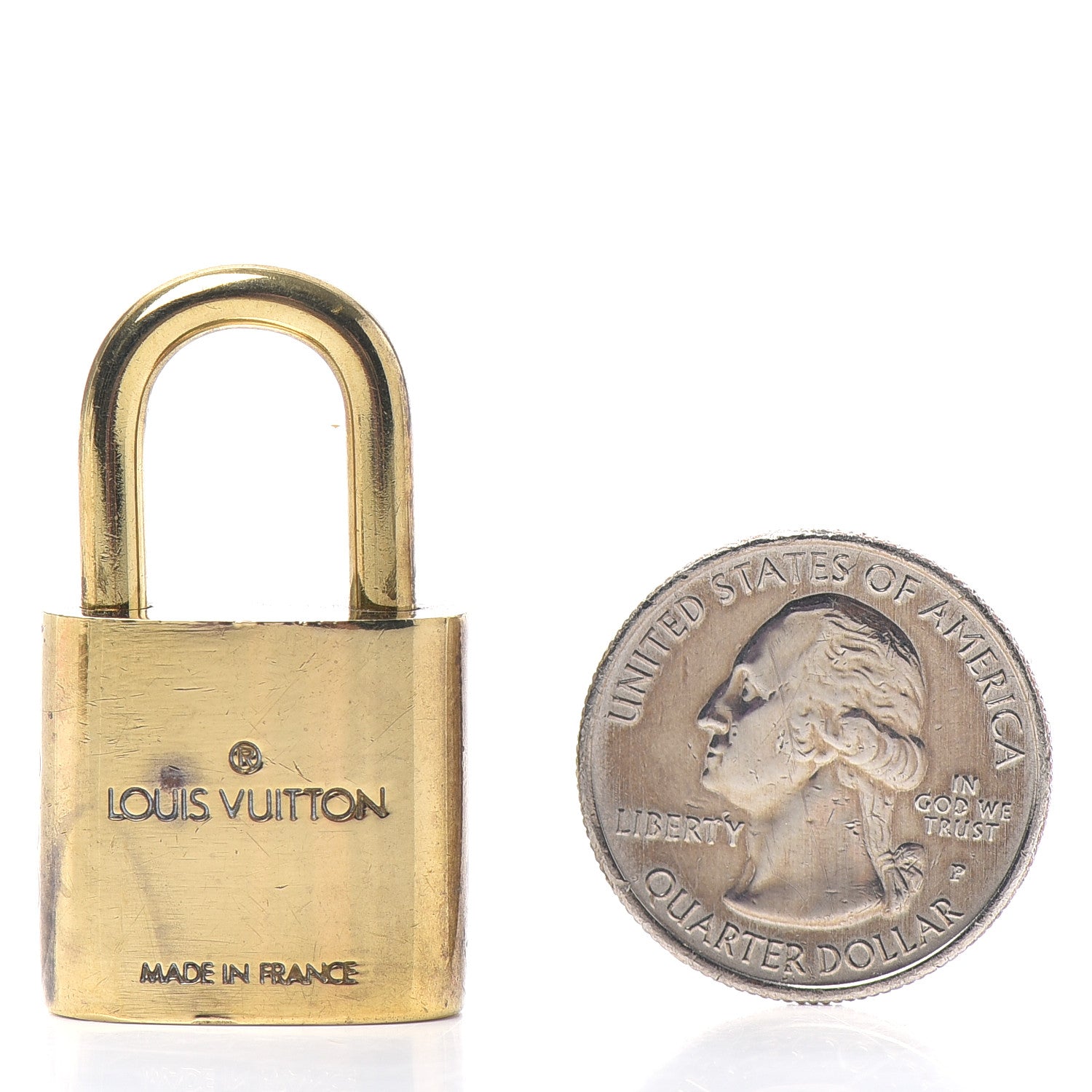Louis Vuitton Brass Lock and 2 Keys Set #319 2 of 5