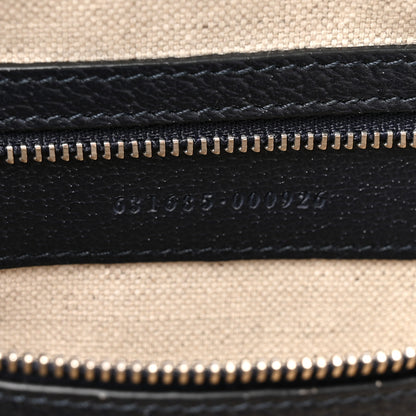 Gucci GG Supreme Monogram Textured Calfskin Web Medium Ophidia Shopping Tote Beige Blue 7 of 11