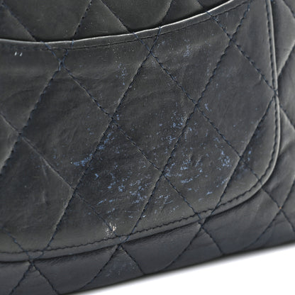 Chanel Lambskin Quilted Large Gusset Flap Wallet Navy 7 of 12