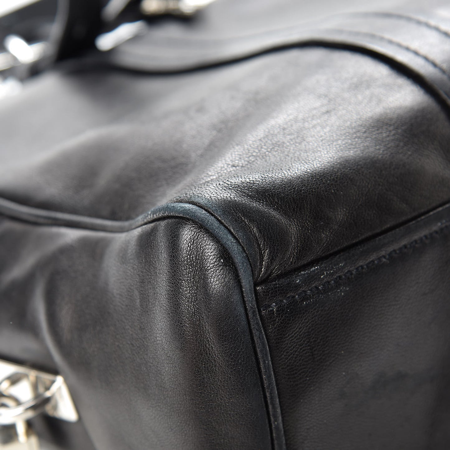 Nappa Satchel Black