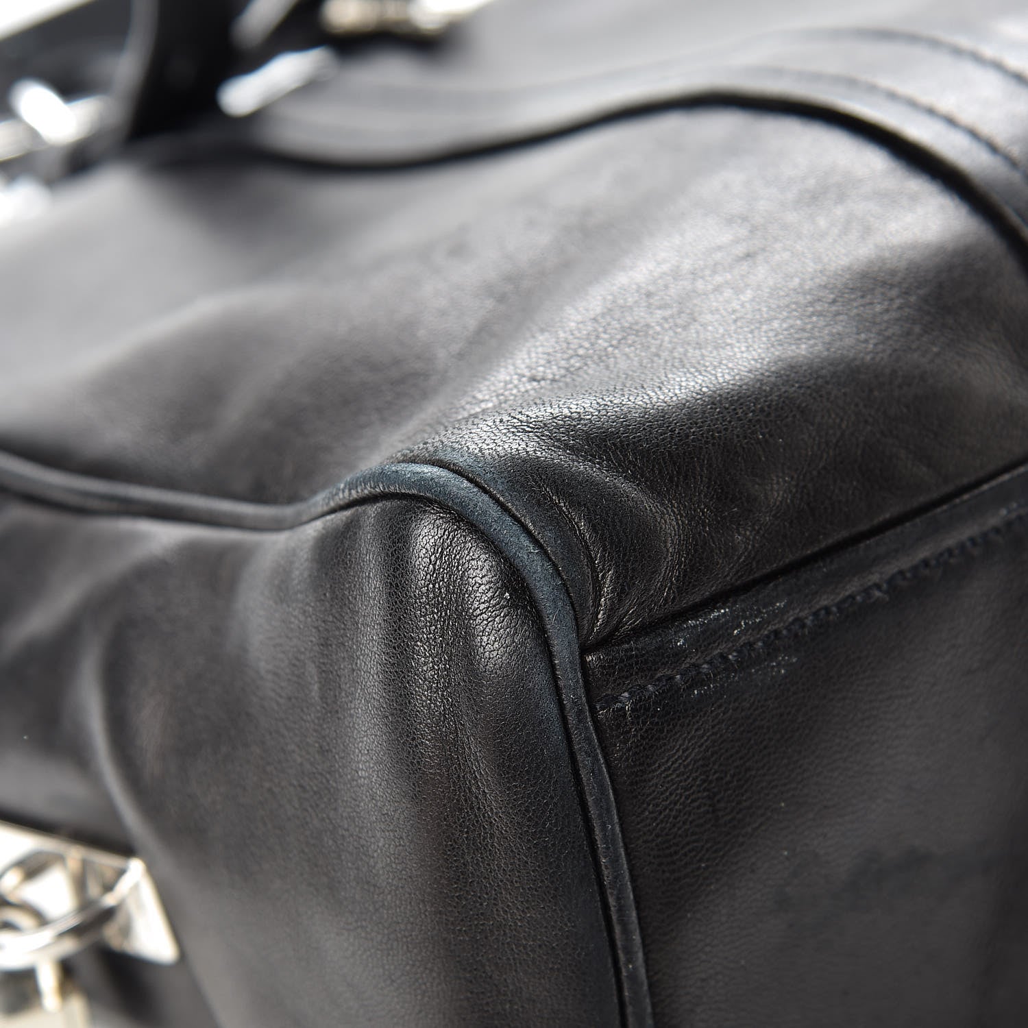Prada Nappa Satchel Black 9 of 19
