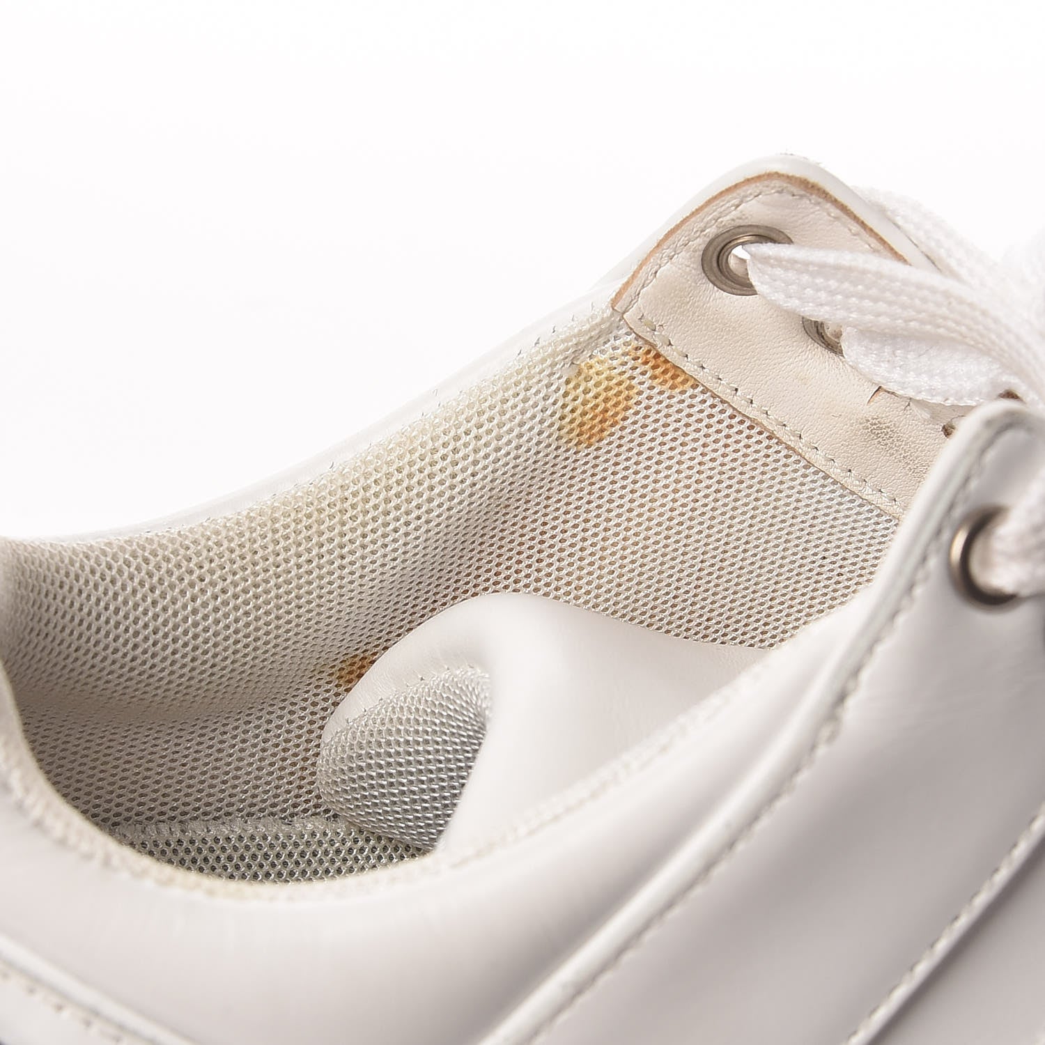 Chanel Calfskin Laminated Womens CC Sneakers 38 White Black 9 of 18