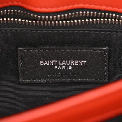 Saint Laurent Calfskin Y Quilted Monogram Toy Loulou Crossbody Bag Coral 6 of 14