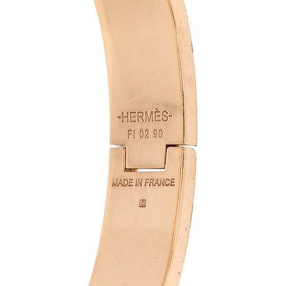 Hermes Enamel Narrow Clic Clac H Bracelet GM Marron Glace 4 of 4