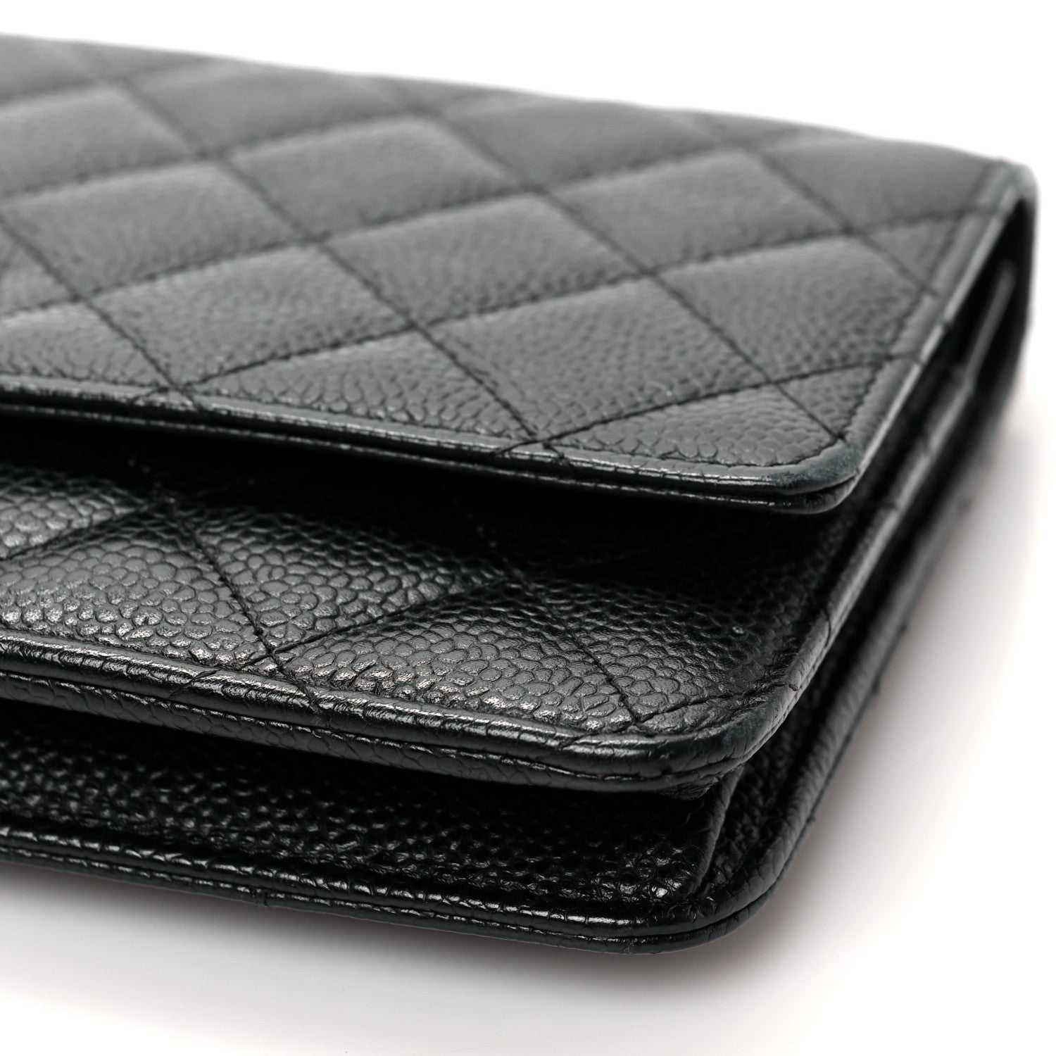 Chanel Caviar Quilted Wallet On Chain WOC Black 10 of 11