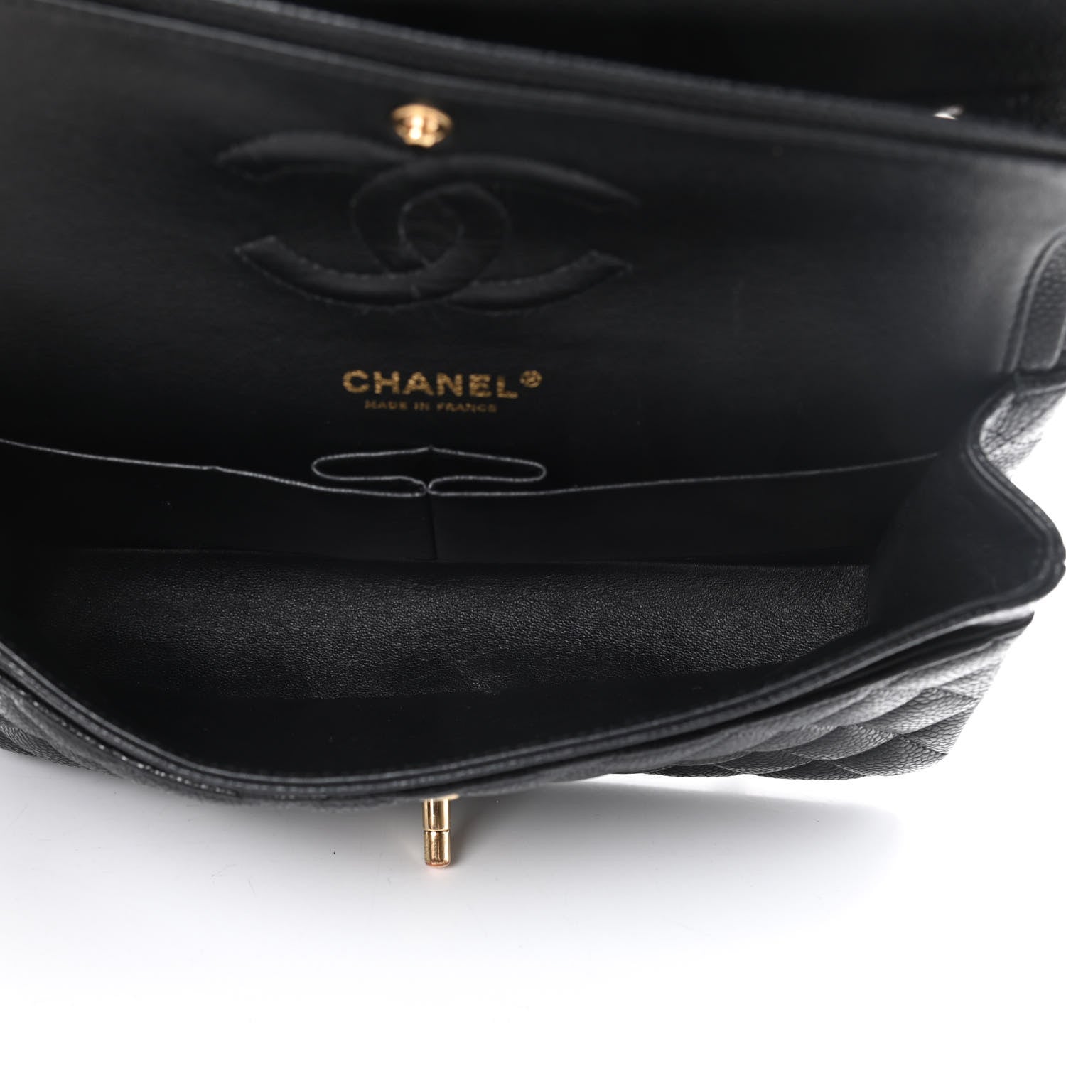 Chanel Caviar Quilted Medium Double Flap Black 5 of 11