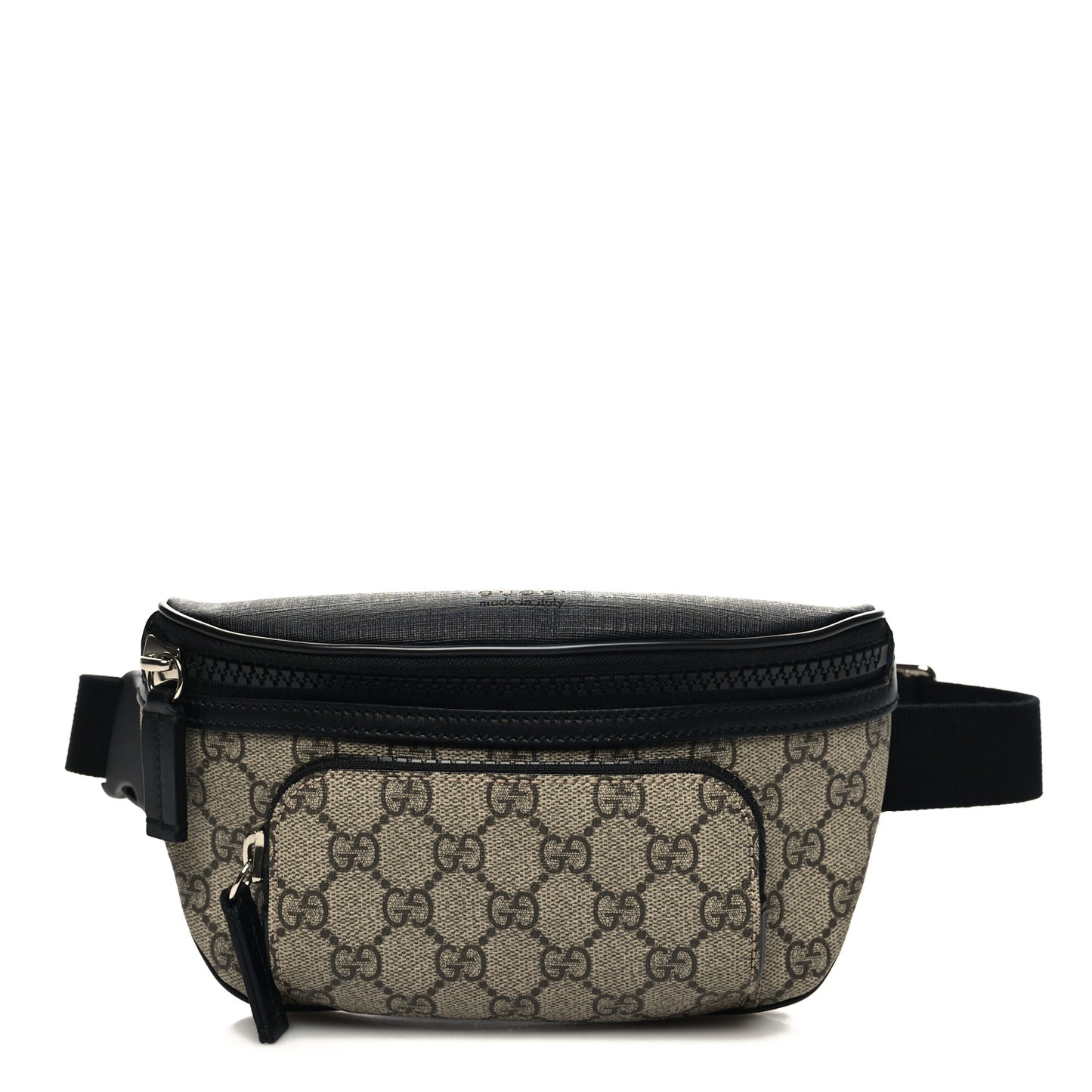 GG Supreme Monogram Belt Bag Black