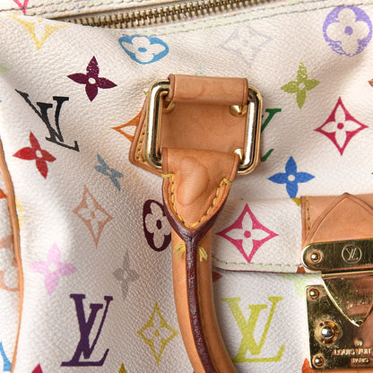 Louis Vuitton Monogram Multicolor Speedy 30 White 8 of 27