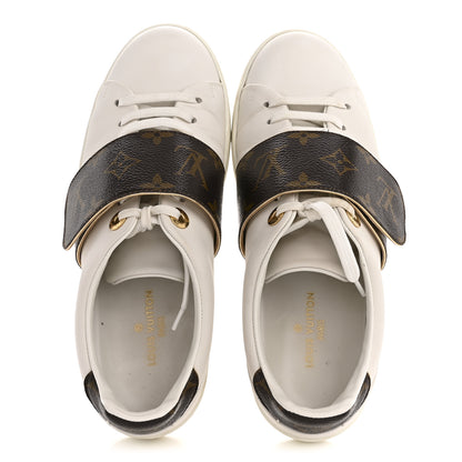 Louis Vuitton Calfskin Monogram Frontrow Sneaker 36 White 2 of 13