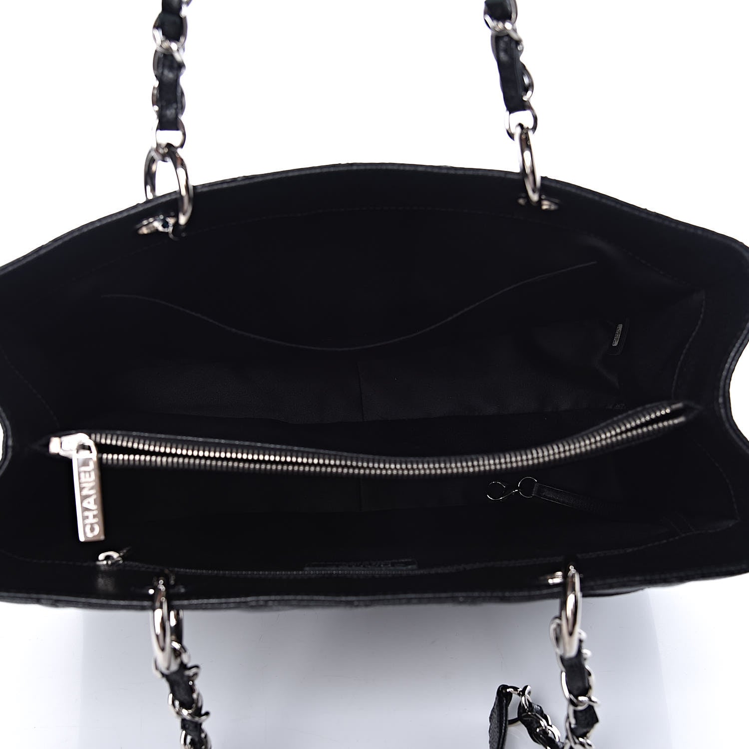 Chanel Caviar Quilted Grand Shopping Tote GST Black 6 of 11